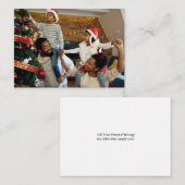 Entwerfen Sie Ihr eigenes Single-Foto Mitteilungskarte (Vorne/Hinten)