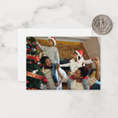 Entwerfen Sie Ihr eigenes Single-Foto Mitteilungskarte (Vorderseite/Rückseite Beispiel)