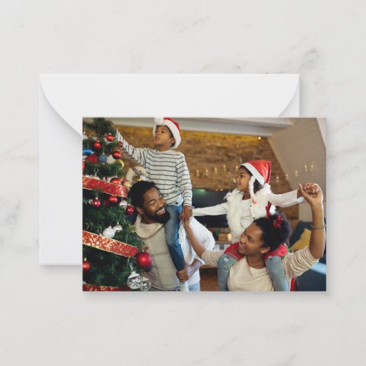 Entwerfen Sie Ihr eigenes Single-Foto Mitteilungskarte (Vorderseite)