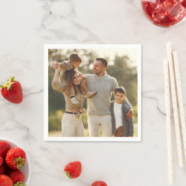 Entwerfen Sie Ihr eigenes Single-Foto Serviette