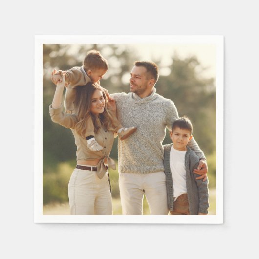 Entwerfen Sie Ihr eigenes Single-Foto Serviette (Vorderseite)