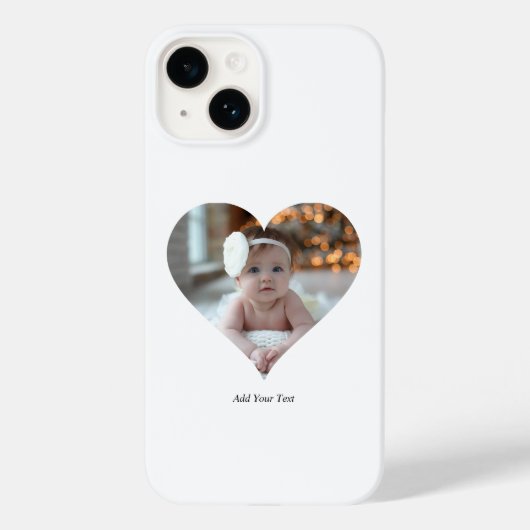 Entwerfen Sie Ihr eigenes Single Herz gestalten Fo Case-Mate iPhone Hülle (Rückseite)