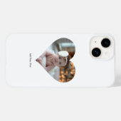Entwerfen Sie Ihr eigenes Single Herz gestalten Fo Case-Mate iPhone Hülle (Rückseite (Horizontal))