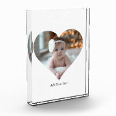 Entwerfen Sie Ihr eigenes Single Herz gestalten Fo Fotoblock (Links)