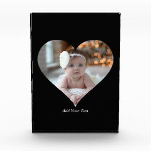 Entwerfen Sie Ihr eigenes Single Herz gestalten Fo Fotoblock