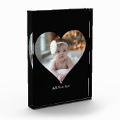 Entwerfen Sie Ihr eigenes Single Herz gestalten Fo Fotoblock (Links)