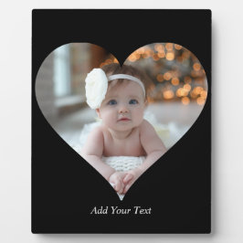 Entwerfen Sie Ihr eigenes Single Herz gestalten Fo Fotoplatte