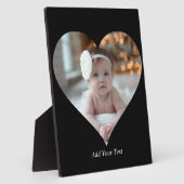Entwerfen Sie Ihr eigenes Single Herz gestalten Fo Fotoplatte (Seite)