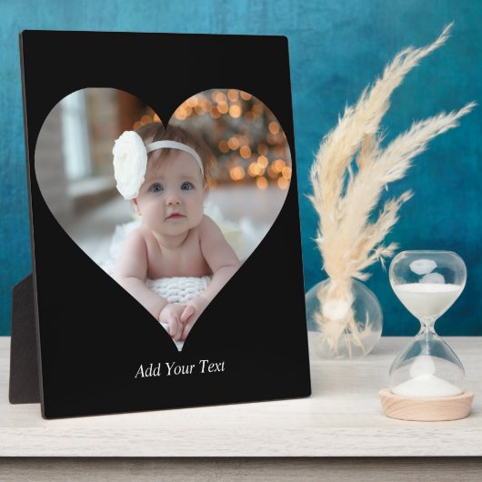 Entwerfen Sie Ihr eigenes Single Herz gestalten Fo Fotoplatte (Seite)
