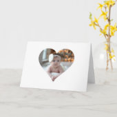 Entwerfen Sie Ihr eigenes Single Herz gestalten Fo Karte (Gelbe Blume)