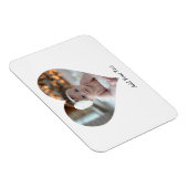 Entwerfen Sie Ihr eigenes Single Herz gestalten Fo Magnet (Rechte Seite)