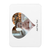 Entwerfen Sie Ihr eigenes Single Herz gestalten Fo Magnet (Vertikal)