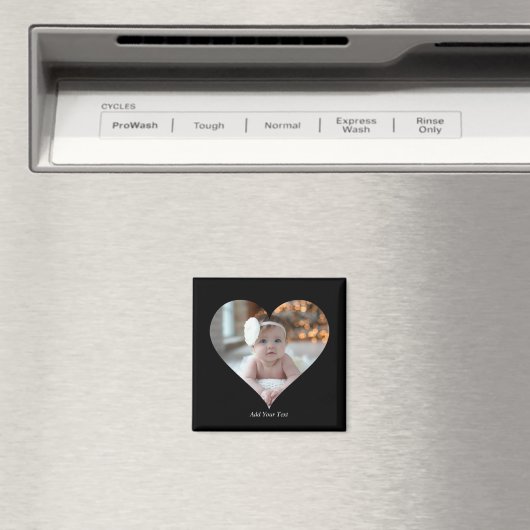 Entwerfen Sie Ihr eigenes Single Herz gestalten Fo Magnet (In Situ (Geschirrspüler))