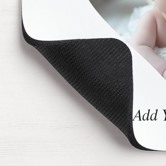 Entwerfen Sie Ihr eigenes Single Herz gestalten Fo Mousepad (Ecke)