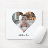 Entwerfen Sie Ihr eigenes Single Herz gestalten Fo Mousepad (Mit Mouse)