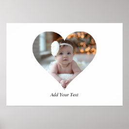 Entwerfen Sie Ihr eigenes Single Herz gestalten Fo Poster