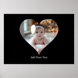 Entwerfen Sie Ihr eigenes Single Herz gestalten Fo Poster