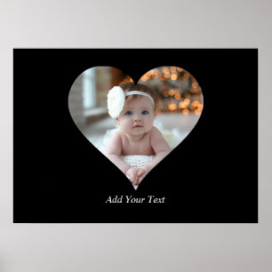 Entwerfen Sie Ihr eigenes Single Herz gestalten Fo Poster