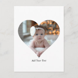 Entwerfen Sie Ihr eigenes Single Herz gestalten Fo Postkarte