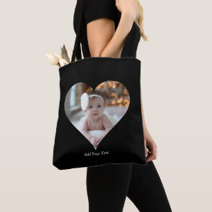 Entwerfen Sie Ihr eigenes Single Herz gestalten Fo Tasche