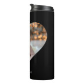 Entwerfen Sie Ihr eigenes Single Herz gestalten Fo Thermosbecher (Nach rechts gedreht)