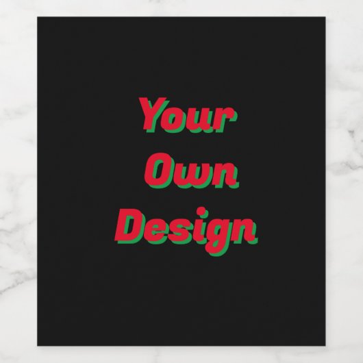 Entwerfen Sie Ihr eigenes Weihnachtsweinetikett - Weinetikett (Einzelnes Label)