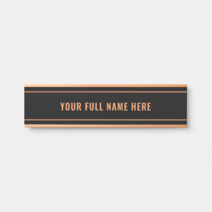 Entwerfen Sie Ihr Farben Custom Name Türschild Bei