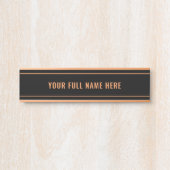 Entwerfen Sie Ihr Farben Custom Name Türschild Bei (Vorderseite )