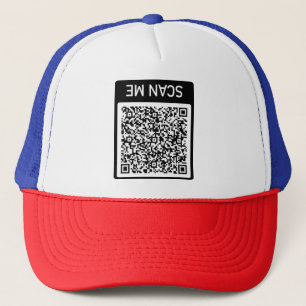 Entwerfen Sie Ihr Lustiges QR-Code-Hut-Beispiel Truckerkappe