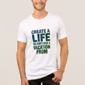 Entwerfen Sie Ihr perfektes Lebensdesign 02 Tri-Blend Shirt (Vorderseite)