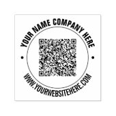 Entwerfen Sie Ihr QR-Code- und Text-Rundstempel-Be Permastempel (Design)
