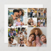 Entwerfen Sie Ihre eigene 10 FotoCollage Ankündigung (Vorne/Hinten)