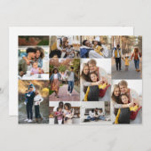 Entwerfen Sie Ihre eigene 10 FotoCollage Ankündigung (Vorne/Hinten)