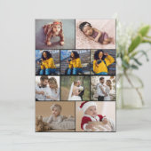 Entwerfen Sie Ihre eigene 10 FotoCollage Dankeskarte (Stehend Vorderseite)