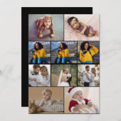 Entwerfen Sie Ihre eigene 10 FotoCollage Dankeskarte (Vorne/Hinten)