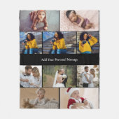 Entwerfen Sie Ihre eigene 10 FotoCollage Fleecedecke (Vorderseite)