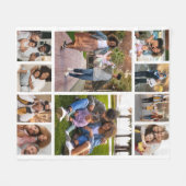 Entwerfen Sie Ihre eigene 10 FotoCollage Fleecedecke (Vorderseite (Horizontal))