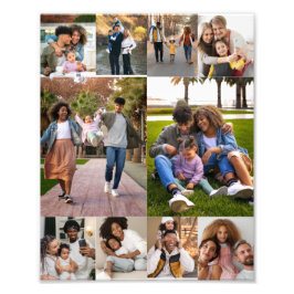 Entwerfen Sie Ihre eigene 10 FotoCollage Fotodruck