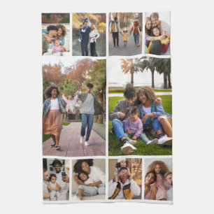 Entwerfen Sie Ihre eigene 10 FotoCollage Geschirrtuch
