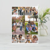 Entwerfen Sie Ihre eigene 10 FotoCollage Karte (Stehend Vorderseite)