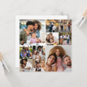 Entwerfen Sie Ihre eigene 10 FotoCollage Karte (Vorderseite/Rückseite Beispiel)