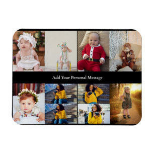 Entwerfen Sie Ihre eigene 10 FotoCollage Magnet