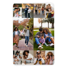 Entwerfen Sie Ihre eigene 10 FotoCollage Magnet