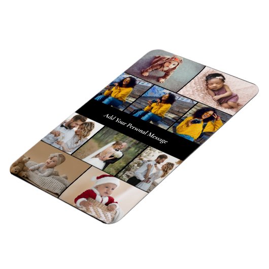 Entwerfen Sie Ihre eigene 10 FotoCollage Magnet (Linke Seite)