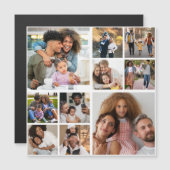 Entwerfen Sie Ihre eigene 10 FotoCollage Magnetkarte (Vorne/Hinten)