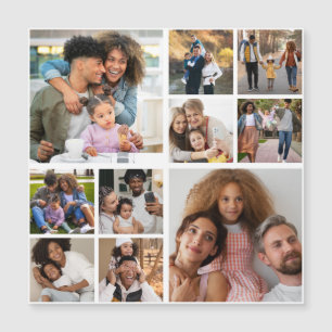 Entwerfen Sie Ihre eigene 10 FotoCollage Magnetkarte