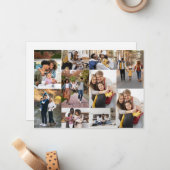 Entwerfen Sie Ihre eigene 10 FotoCollage Mitteilungskarte (Vorderseite/Rückseite Beispiel)