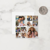 Entwerfen Sie Ihre eigene 10 FotoCollage Mitteilungskarte (Vorderseite/Rückseite Beispiel)