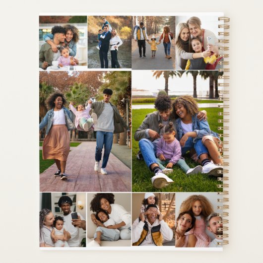 Entwerfen Sie Ihre eigene 10 FotoCollage Planer (Rückseite)