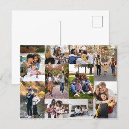 Entwerfen Sie Ihre eigene 10 FotoCollage Postkarte